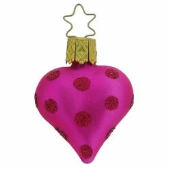 Best deal ✔️ Traditions Hot Pink Dotted Heart Ornament 😍