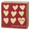 Buy 😀 Traditions Love Yourself More Box Sign ⭐ -Ornament shop 108879