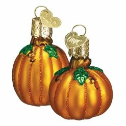 Best Pirce 🔥 Traditions Mini Pumpkin Ornaments Set/2 😍
