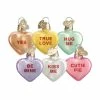 Wholesale 🥰 Traditions Conversation Heart Ornaments Set/6 🧨 -Ornament shop 30002