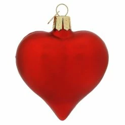 New 👏 Traditions Large Matte Red Heart Ornament 🥰