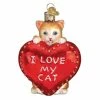 Best reviews of ✨ Traditions I Love My Cat Heart Ornament 🌟 -Ornament shop 30051