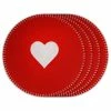 Best deal ⌛ Traditions Felt Heart Round Placemats Set/4 🔔 -Ornament shop 46007037