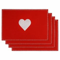 Best reviews of 🤩 Traditions Felt Heart Placemats Set/4 😉