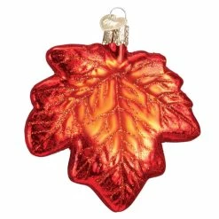 Buy 🎉 Traditions Red Maple Leaf Ornament 🎁