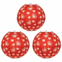 Cheapest 🔥 Traditions Heart Paper Lanterns Set/3 🛒