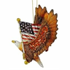 Best deal 😍 Traditions Patriotic Eagle With American Flag Ornament 🧨