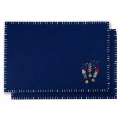 Budget 🛒 Traditions Sparkler Felt Placemats Set/2 🥰