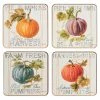 Best Sale 👍 Traditions Pumpkin Patch Coasters Set/4 🌟 -Ornament shop C46016020