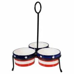 Best Sale ✨ Traditions Americana Bowls With Stand Set/4 🎉 -Ornament shop CF46004123b