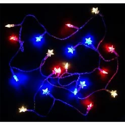 Cheap 🎁 Traditions Patriotic Red, White And Blue Star Lights 😍
