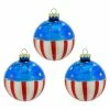 Best reviews of 🧨 Traditions USA Flag Ball Ornaments Box/3 ❤️ -Ornament shop GC0252
