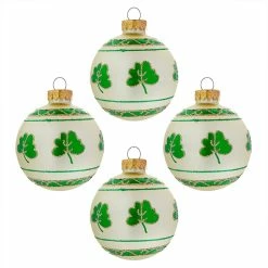 Cheap 🔔 Traditions Multi Shamrock Ball Ornaments Box/4 ⌛