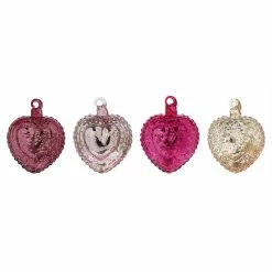 Deals 🎁 Traditions Heartfelt Dotted Ornaments Set/4 ✔️