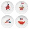 Cheapest 🎁 Traditions American Holiday Flag Melamine Plates Set/4 🎉 -Ornament shop GVME0586