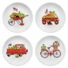 Flash Sale 👏 Traditions American Holiday Watermelon Melamine Plates Set/4 ✨ -Ornament shop GVME0587