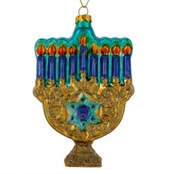 Promo ✨ Traditions Blue Menorah Ornament 👏
