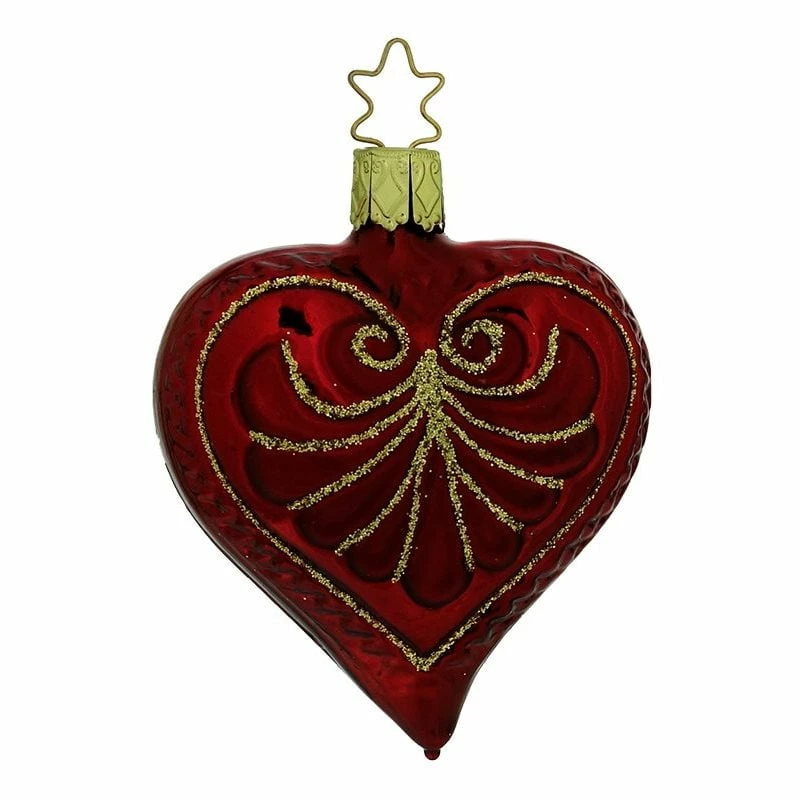 Deals ๐ Traditions Elegant Dark Red Heart Ornament โญ 3 Deals ๐ Traditions Elegant Dark Red Heart Ornament โญ