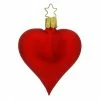 Buy ⌛ Traditions Matte Red Heart Ornament 🔔 -Ornament shop IN1200240m
