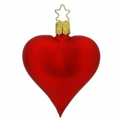 Buy ⌛ Traditions Matte Red Heart Ornament 🔔