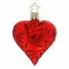 Outlet 😉 Traditions Delights Matt Red Heart Ornament 👍