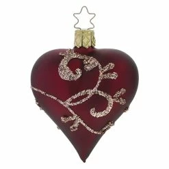 Hot Sale 😀 Traditions Dark Red Heart Ornament 🔔