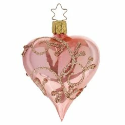 Brand new ⭐ Traditions Rococo 🍬 Candy Pink Pearl Heart Ornament ⌛