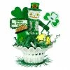 Brand new 🧨 St. Patrick's White Cat Boy In Vintage Nut Cup - Traditions Exclusive ⭐ -Ornament shop JPSPN 01