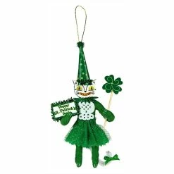 Flash Sale 😀 St. Patrick's White Cat Girl Ornament - Traditions Exclusive 🧨