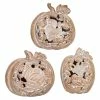 Buy 🎁 Traditions Whitewashed Wood Grain 👪 Thanksgiving Cutout Pumpkins Set/3 😉 -Ornament shop KK41214
