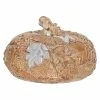 Discount 🧨 Traditions Tan Stout Pumpkin With Embossed Leaves 🛒 -Ornament shop KK41558A 1