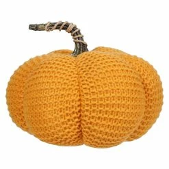 Best Pirce 🎉 Traditions Golden Yellow Knit Stuffed Pumpkin 🛒