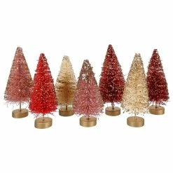 Best deal 🎁 Traditions Valentine Mini Bottle Brush Trees Set/7 ⭐