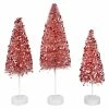 Promo 🎁 Traditions My Silly Valentine Bottle Brush Trees Set/3 🎁 -Ornament shop LC1534