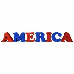Discount 😀 Traditions Glittered AMERICA Letters ✨