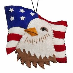 Hot Sale 😀 Traditions Flag With Eagle Ornament 🌟