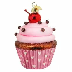 Flash Sale 🤩 Traditions Pink Cupcake With Cherry On Top Ornament ❤️