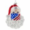 Cheap π€© Traditions Patriotic Mask Santa Head Ornament π€© 2 Cheap π€© Traditions Patriotic Mask Santa Head Ornament π€© -Ornament shop NBX0049