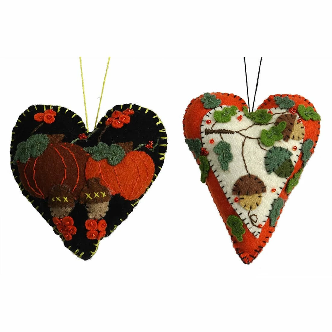 Best Sale π Traditions Mini Fall Heart Ornaments Set/2 π 3 Best Sale π Traditions Mini Fall Heart Ornaments Set/2 π