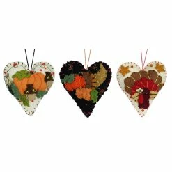 Promo 😉 Traditions 👪 Thanksgiving Heart Ornaments Set/3 ✨