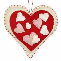 New ❤️ Traditions Hand Stitched Heart Ornament 👏