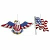 Best Sale 👏 Traditions Eagle & Flag Ornaments Set/2 😉 -Ornament shop NWNB83