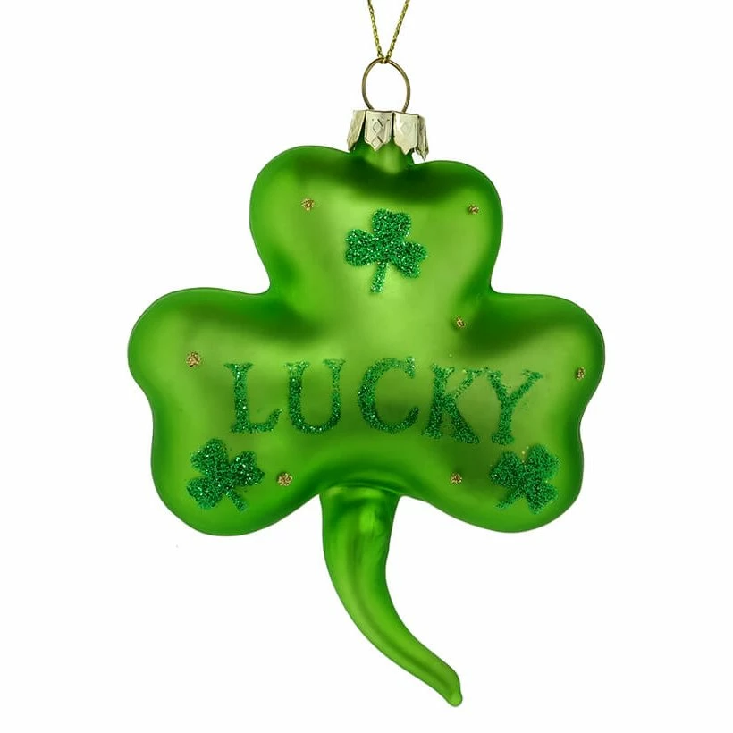 Budget ❤️ Traditions Lucky Shamrock Ornament ❤️ 3 Budget ❤️ Traditions Lucky Shamrock Ornament ❤️