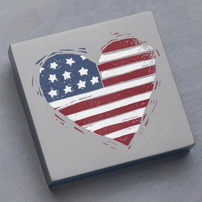 Deals 𧨠Traditions Patriotic Heart Block Sign 𧨠4 Deals 𧨠Traditions Patriotic Heart Block Sign 𧨠- Image 2