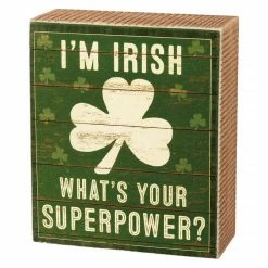 Top 10 ⌛ Traditions I'm Irish Box Sign 🧨