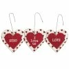 Cheap ๐ Traditions Love Heart Ornaments Set/3 ๐ 2 Cheap ๐ Traditions Love Heart Ornaments Set/3 ๐ -Ornament shop PK108710