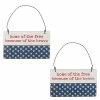Brand new 😍 Traditions The Brave Patriotic Ornaments Set/2 ⌛ -Ornament shop PK109316