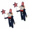 Best Sale 👏 Traditions Uncle Sam Mouse Critter Set/2 😉 -Ornament shop PK112672