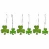 Outlet 👍 Traditions Green Glittered Shamrock Ornaments Set/6 😀 -Ornament shop PK13516