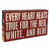 Top 10 😀 Traditions Red, White & Blue Box Sign 🛒 -Ornament shop PK21479